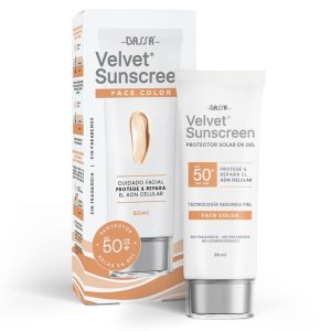 BASSA VELVET SUNSCREEN GEL FACE COLOR SPF 50+ 50ML