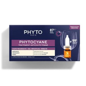 PHYTO PHYTOCYANE TRATAMIENTO ANTICAIDA MUJER 12 AMP X 5ML